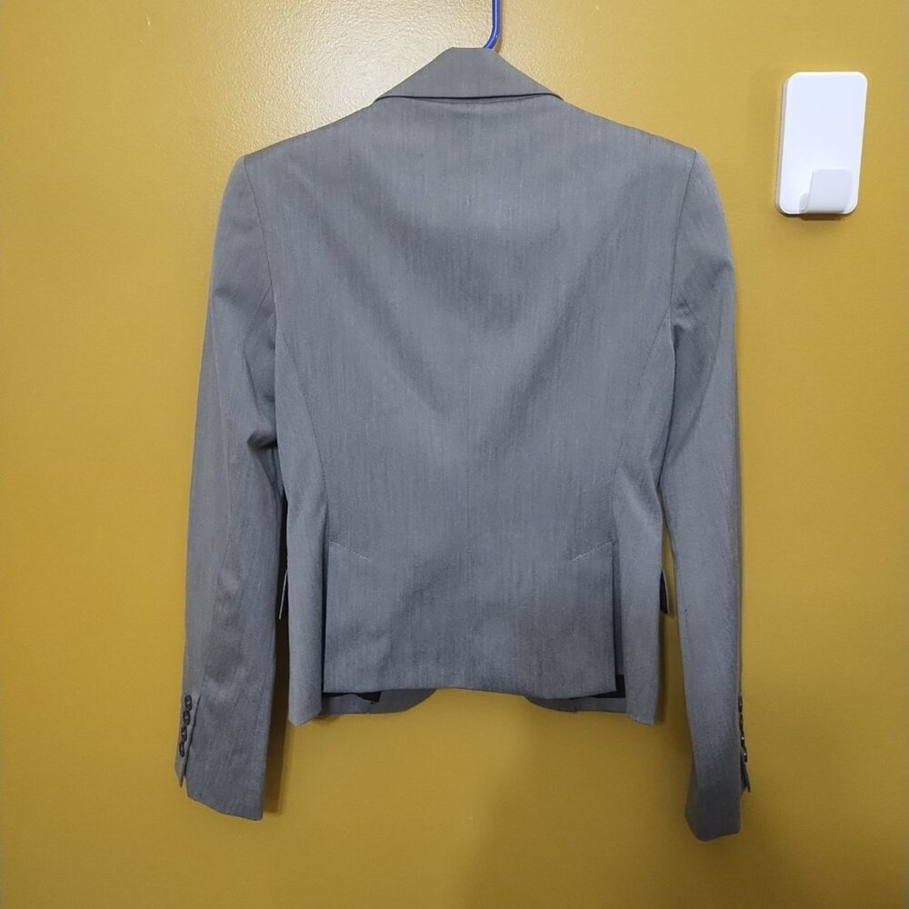 Express Design Studio One Button Gray Blazer Size… - image 3